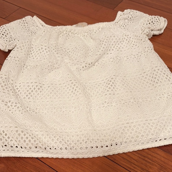 MICHAEL Michael Kors Tops - MICHAEL Michael Kors White Eyelet Top